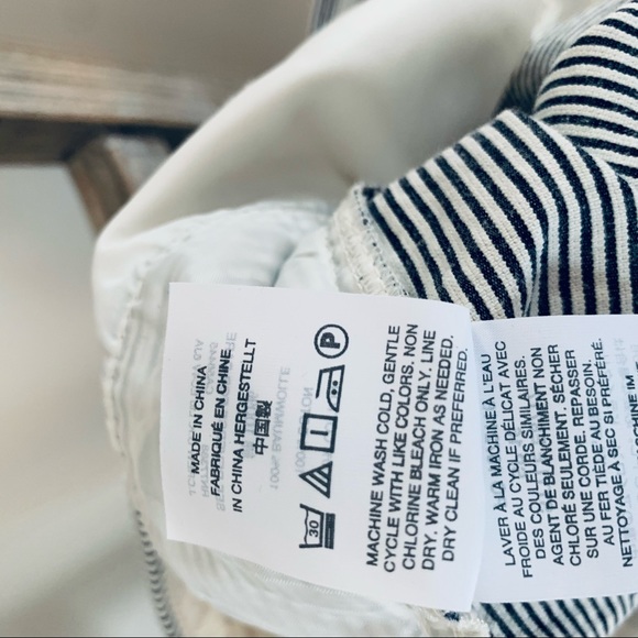 J. Crew Teddie Striped Cropped Sailor Inspired Kick Pant Size 10 - Picture 13 of 14